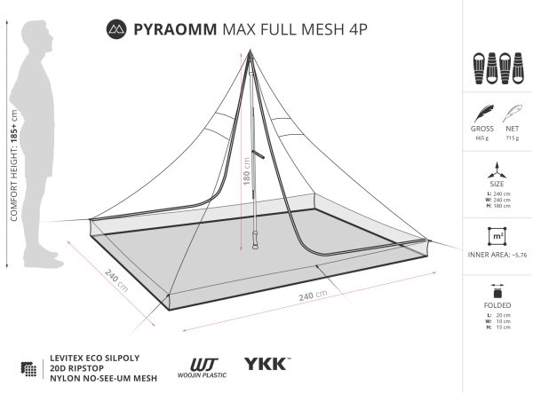 Liteway Pyraomm Max Full Mesh 4P (665g) - Image 2