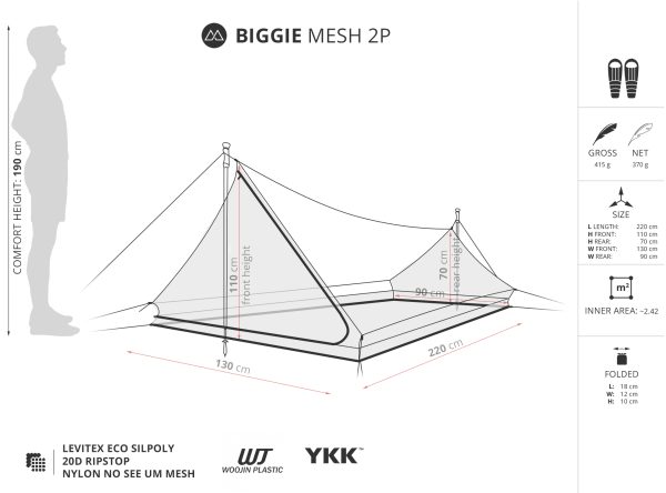 Liteway Biggie Mesh 2P (370g) - Image 2