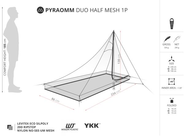 Liteway PyraOmm Half Mesh 1P (295g) - Image 2
