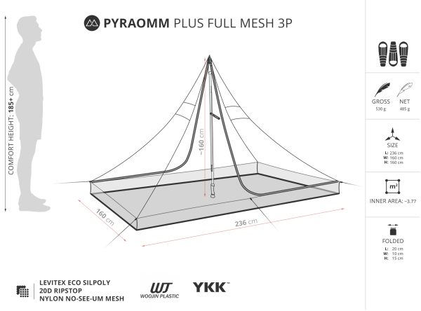 Liteway PyraOmm Plus Full Mesh 3P (485g) - Image 2