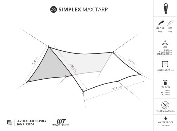 Liteway Simplex Max Tarp (315g) - Image 2