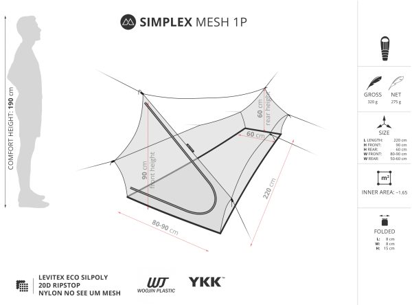 Liteway Simplex Mesh 1P (275g) - Image 2